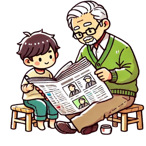 孩子會模仿大人閱讀-image